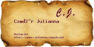 Czmór Julianna névjegykártya